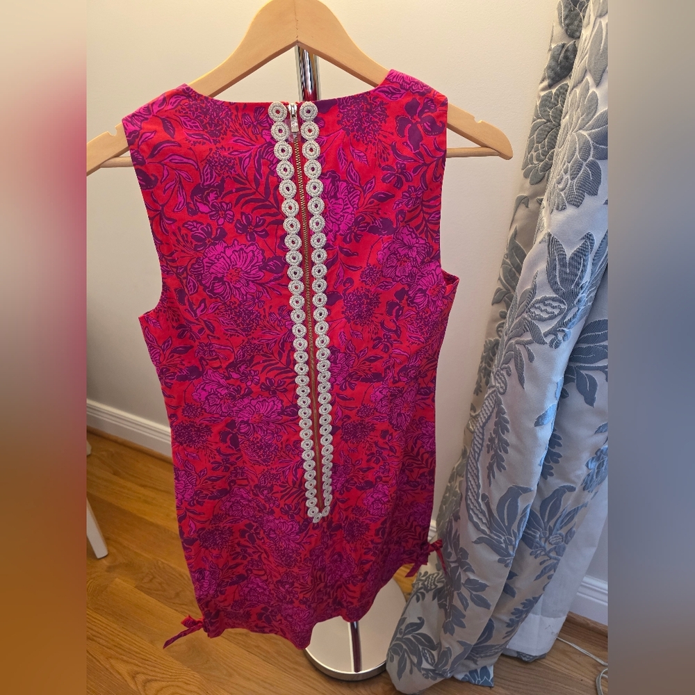 Lilly Pulitzer Amaryllis Red and Deep Pink Floral Dress